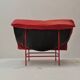 Vintage Montis Butterfly lounge chair by Gerard van den Berg in red leather
