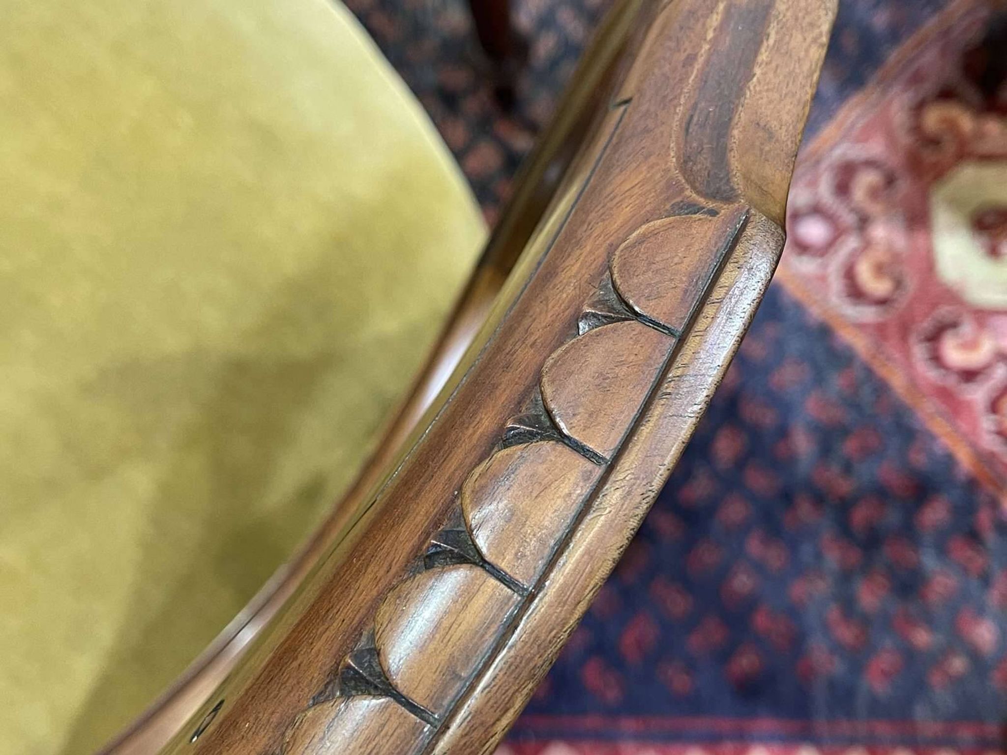 Suite de 4 chaises anglaises Victoriennes 19ème en Acajou