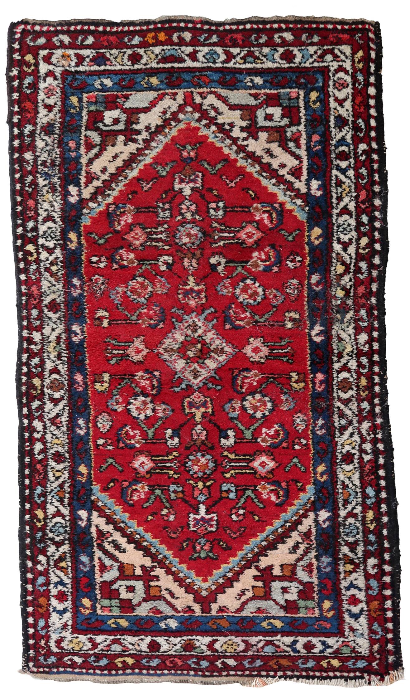 Tapis vintage du Moyen-Orient Malayer fait main en laine – 78 x 151 cm 1970