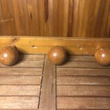 Ancienne patère porte manteau mural x3 bois vintage