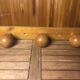 Old Wall Coat Rack x3 Vintage Wood #A416