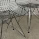 Chaises filaires chromées vintage – Lot de 4