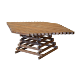 Table ajourée en bois 1980