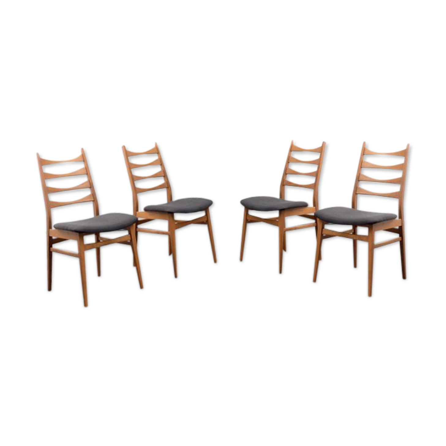 Set de chaises années 60 hêtre massif