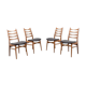 Set de chaises années 60 hêtre massif