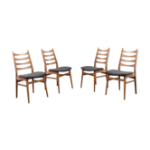 Set de chaises années 60 hêtre massif