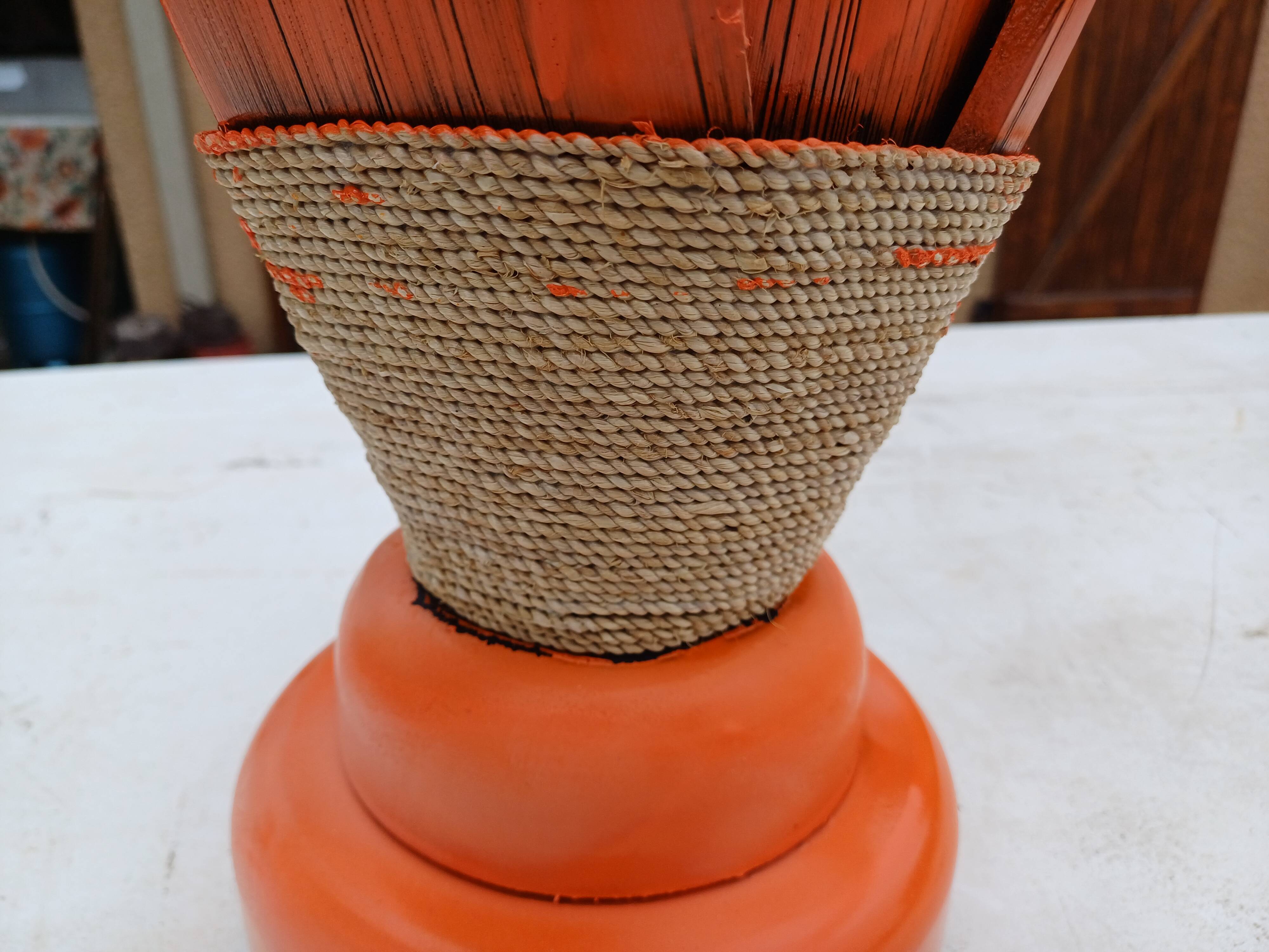 Vintage Orange Lamp