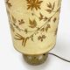 Lampe champêtre en grès pyrité et fleurs séchées années 70