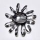 Postmodern Set of Twelve Steel Serving Spoon by Pinti, Italy, 1980s