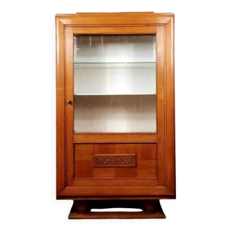 Art Deco period bookcase in blond oak circa 1930