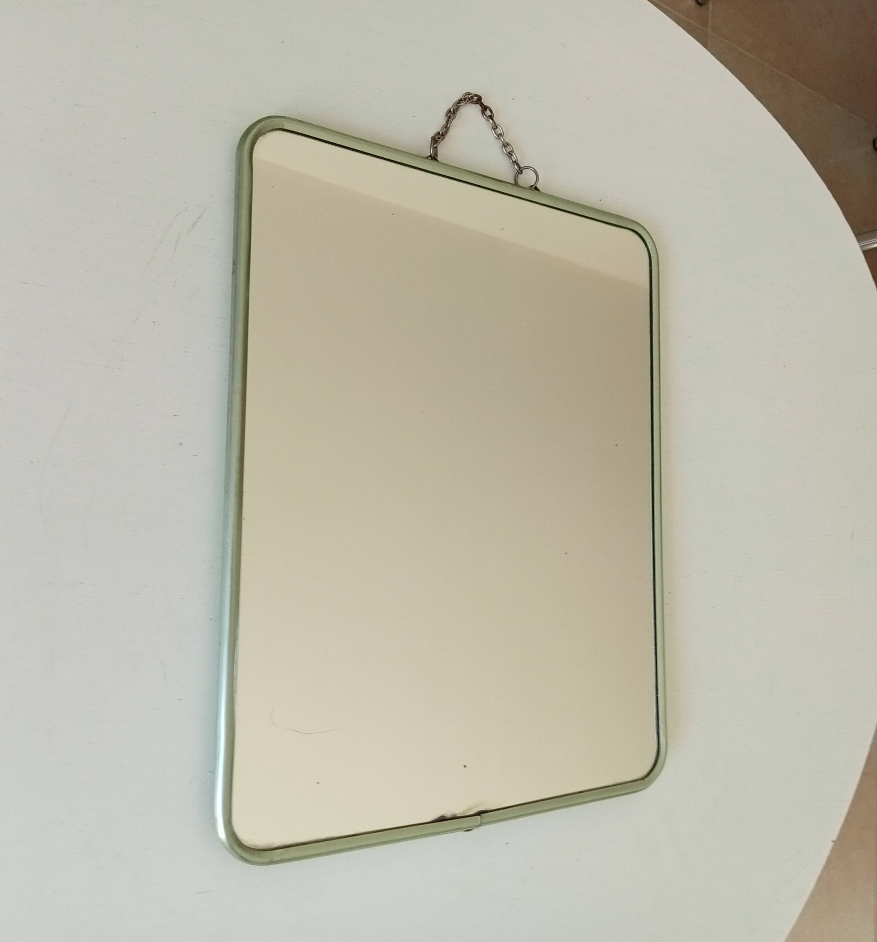 Vintage barber mirror from the 1950s