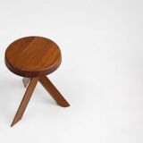 Iconic Pierre Chapo model S31 stool in elm wood, France 1974