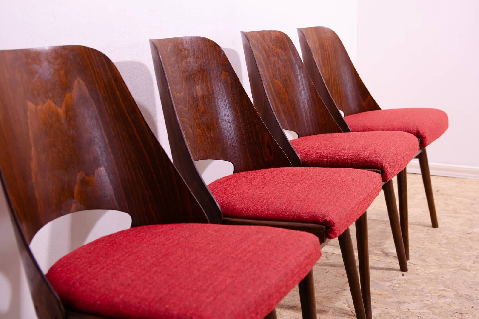 Set of 4 Dining Chairs, Radomír Hofman, 1960s