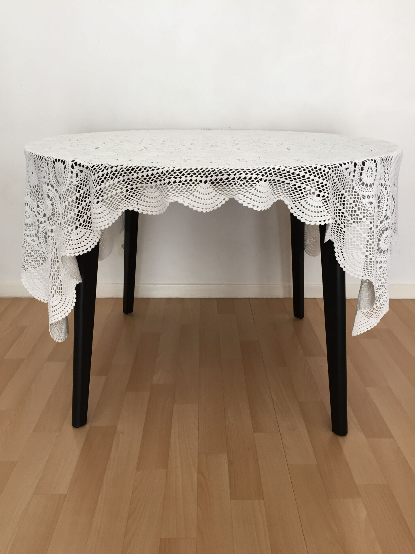 Vintage rectangular crochet tablecloth