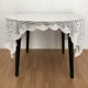 Vintage rectangular crochet tablecloth