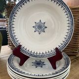 6 vintage St Amand soup plates