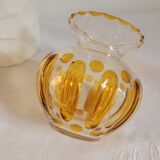 Czechoslovakian crystal glass vase