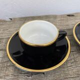 3 black Apilco cups
