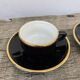 3 black Apilco cups