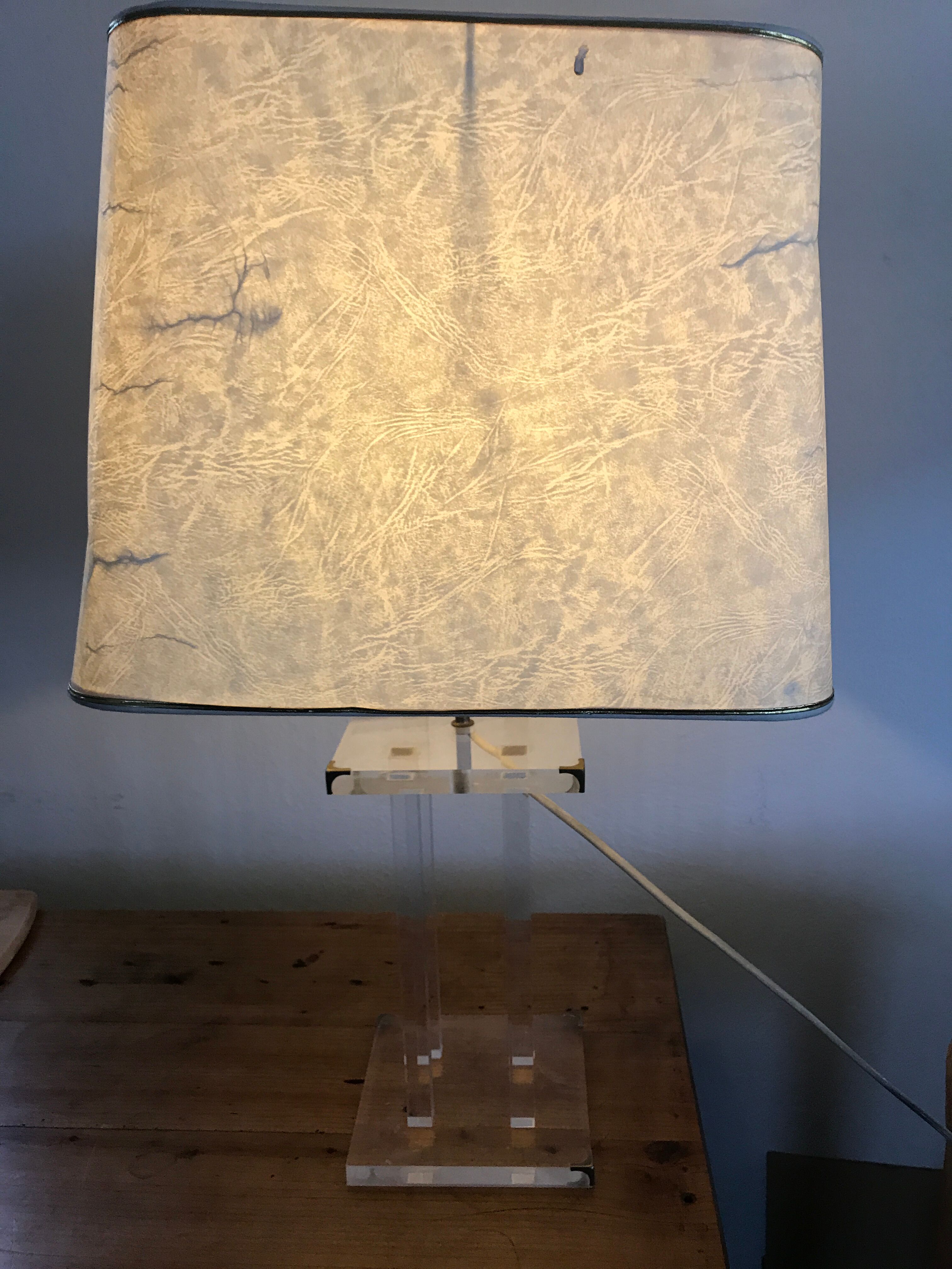 David Lange Plexiglass Lamp