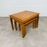 Classic wooden nesting tables