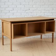 Bureau exécutif en chêne par Arne Vodder de Brouer Møbelfabrik, Danemark, années 1960.