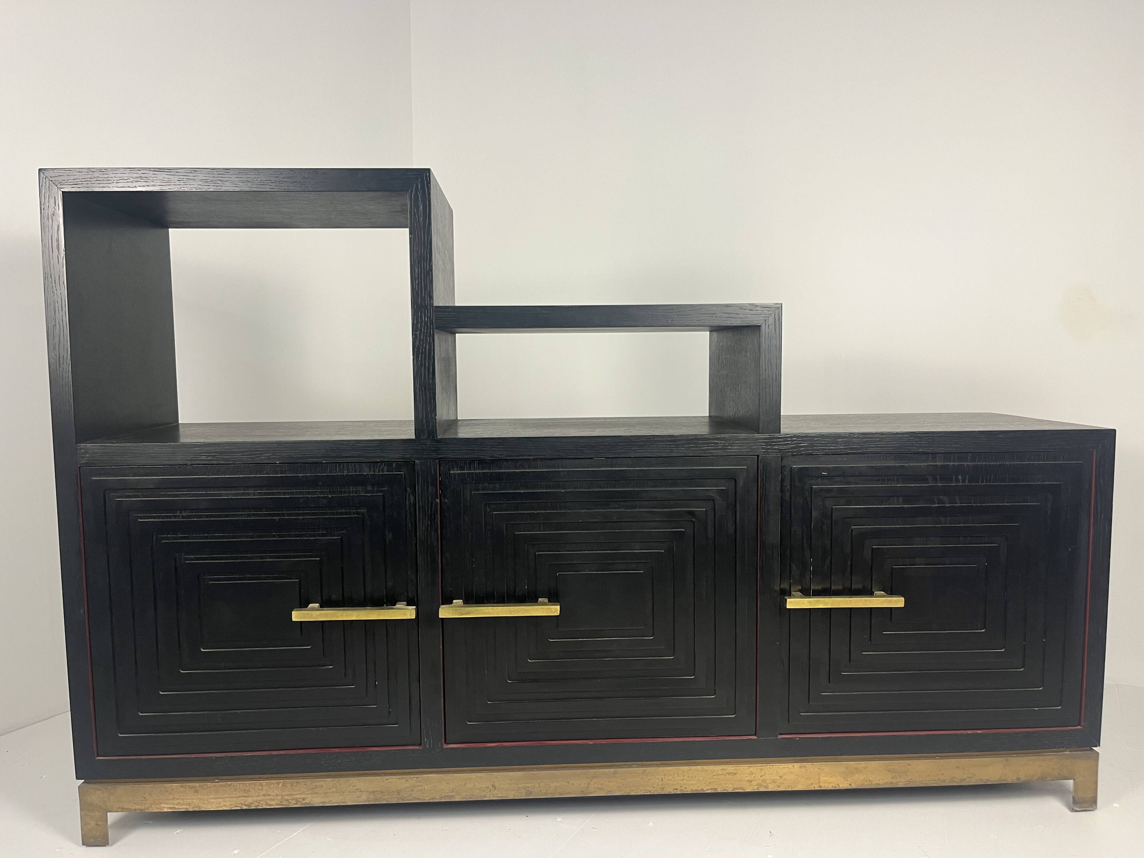 Meuble buffet asymétrique des années 1990