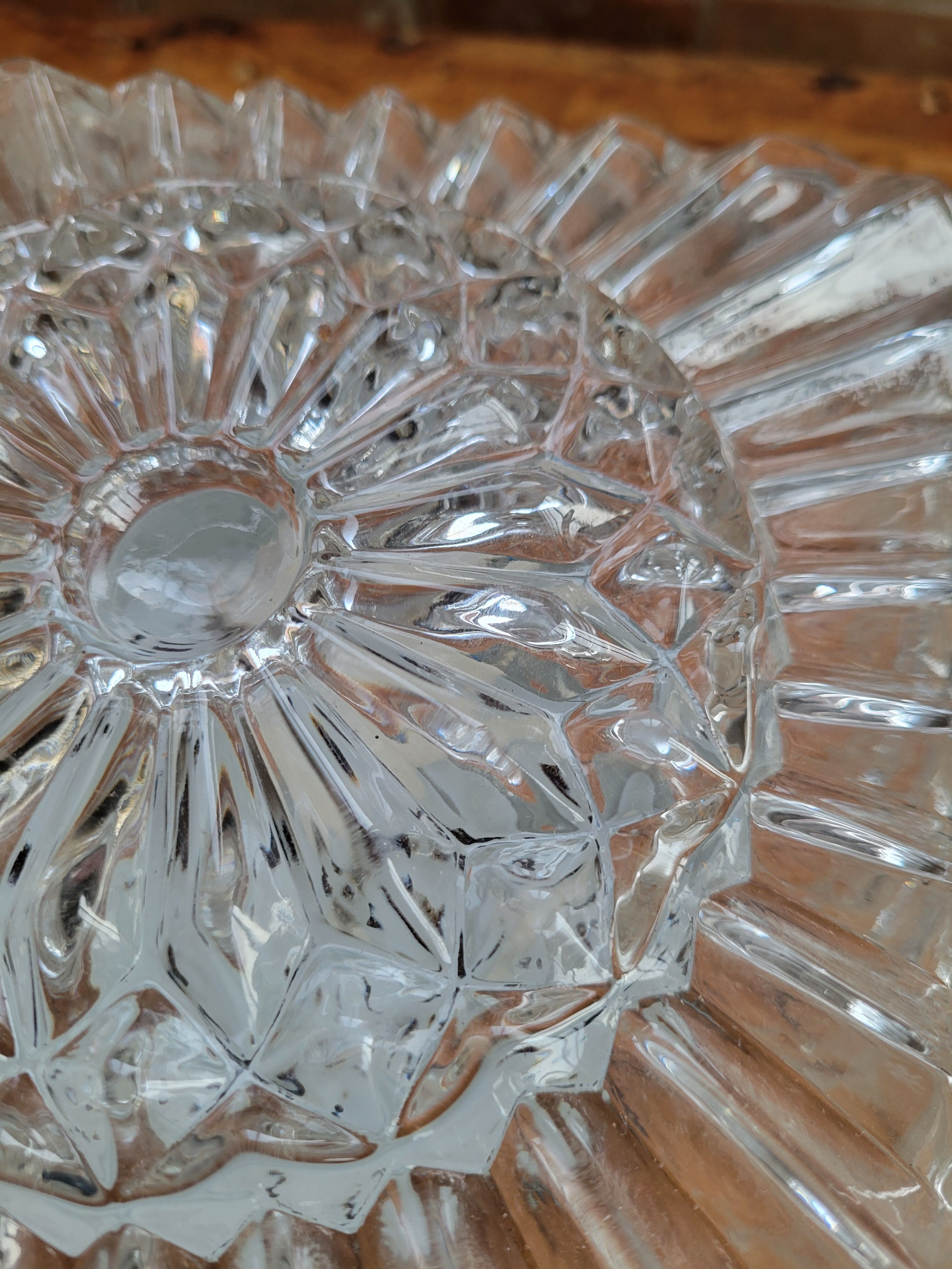 Square cast glass ceiling lamp