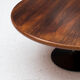 Table basse ronde en palissandre Danemark années 1960