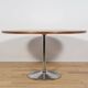 Table à manger ronde moderne du milieu du siècle, Danemark, années 1970