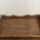 Old solid wood presentation tray