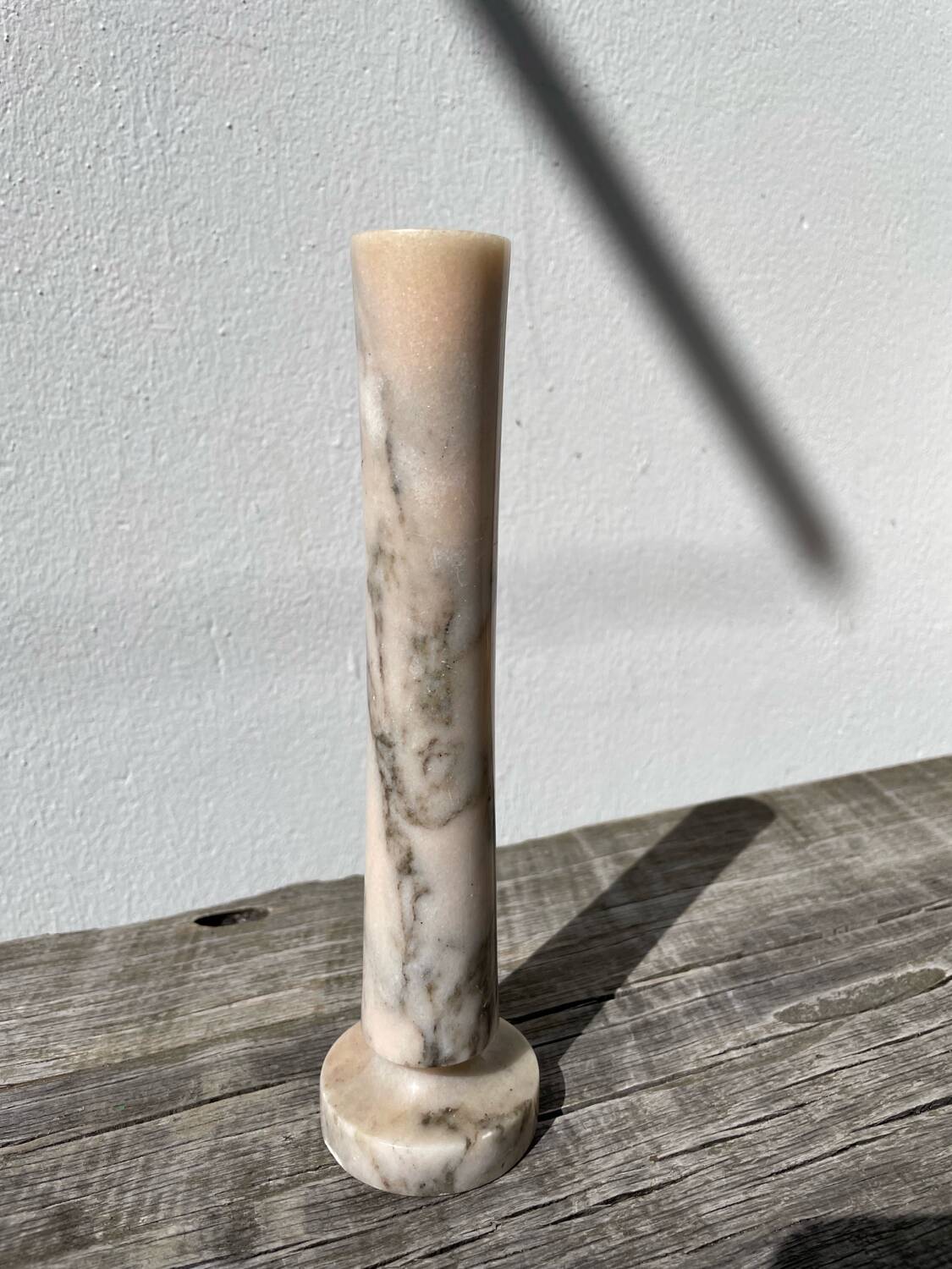Vase marbre rose 1980