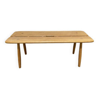 Vintage oak bench from the 1950s