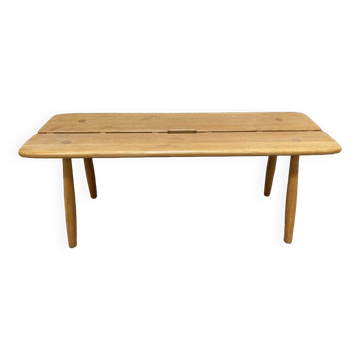 Banc en chêne vintage des années 1950
