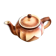 Art Deco teapot in German ceramics, Bunzlau