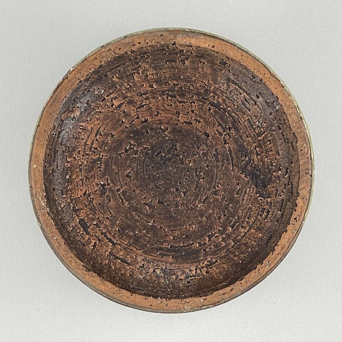 Small vintage ceramic vase by Aldo Londi for Bitossi, Italy, 1970s.