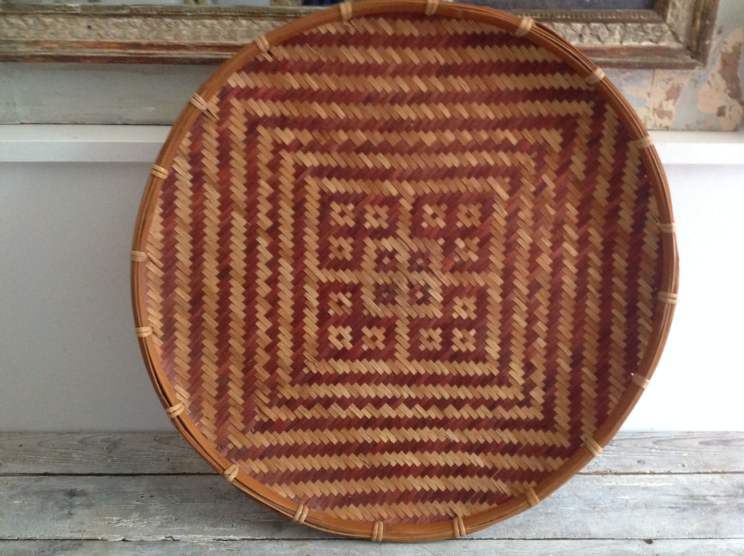 Rattan tray