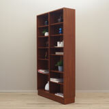 Teak bookcase, Danish design, 1970s, manufactured by Hundevad