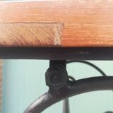 Wrought iron and bronze butcher's table