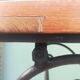 Wrought iron and bronze butcher's table