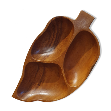 Plateau feuille en bois