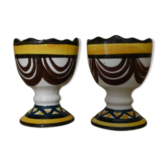 Set of 2 coquetiers Saint Jean Brevelay