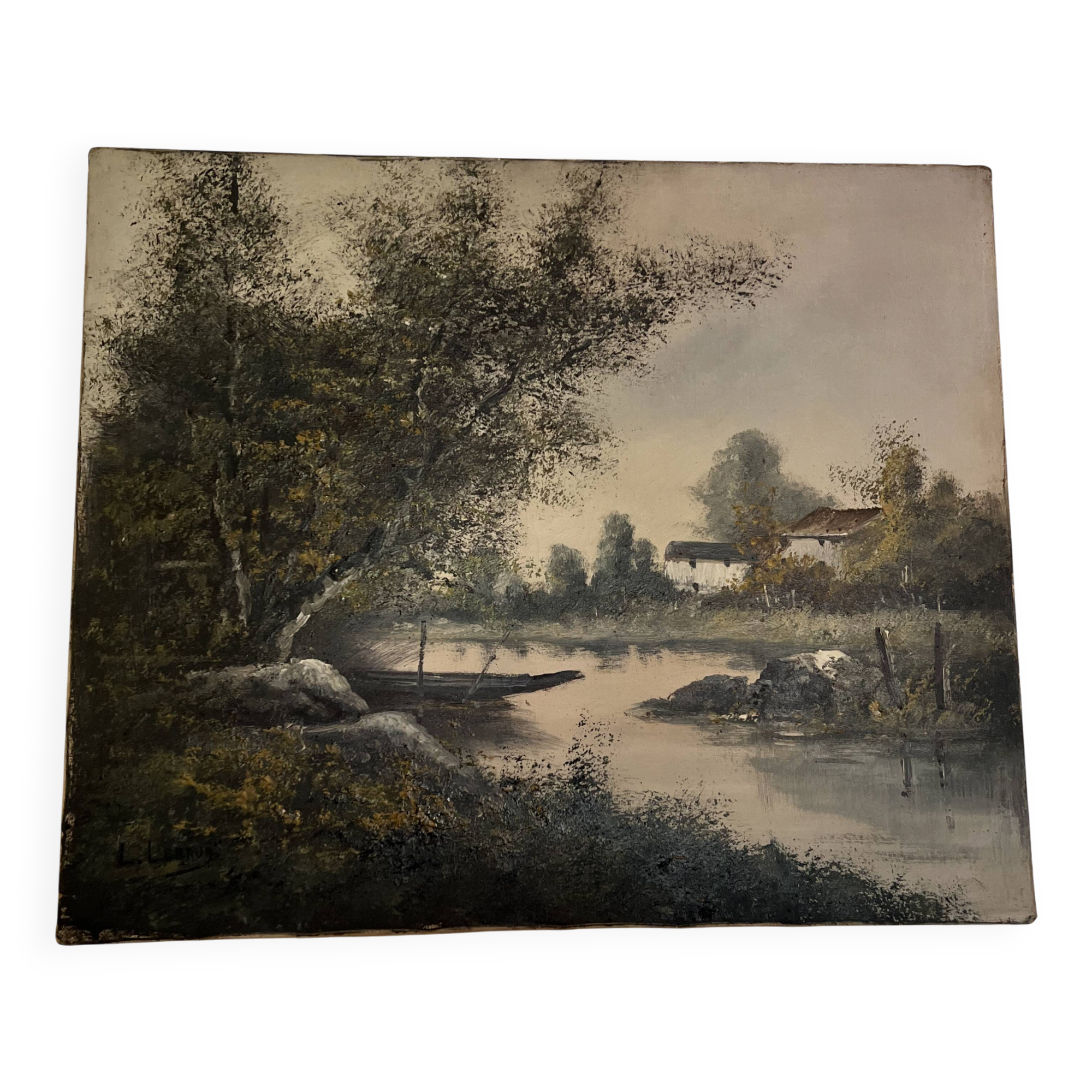 Oil painting by Louis Lebrun