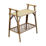 Rattan bedside table 1970