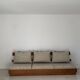 1970s wooden wall bench