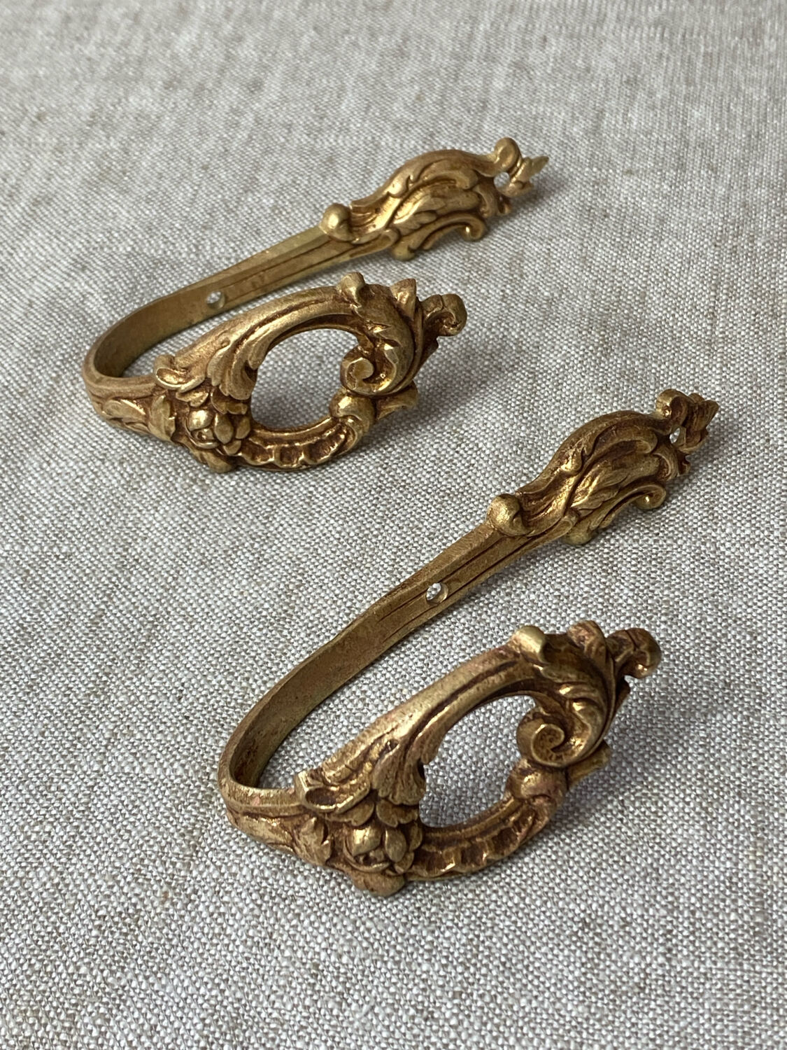 Louis XV style bronze coat hooks