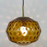Limburg Glashutte glass hanging lamp , 1970