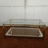 Jansen & Pierre Vandel spirit glass coffee table from the 60s