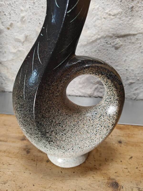 Rooster vase in the style of Bruno Dose