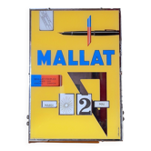 Calendrier perpétuel en vitrophanie 60s